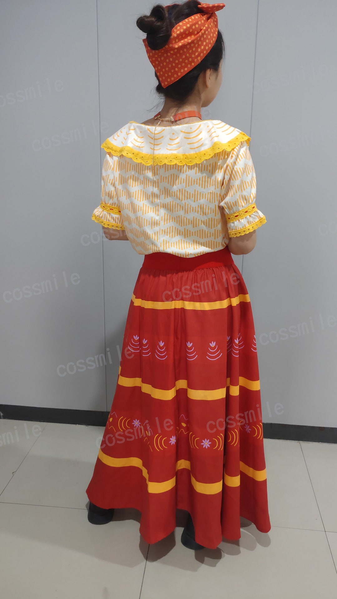 Dolores Madrigal Cosplay Costume Encanto Costume Dress Outfits Etsy