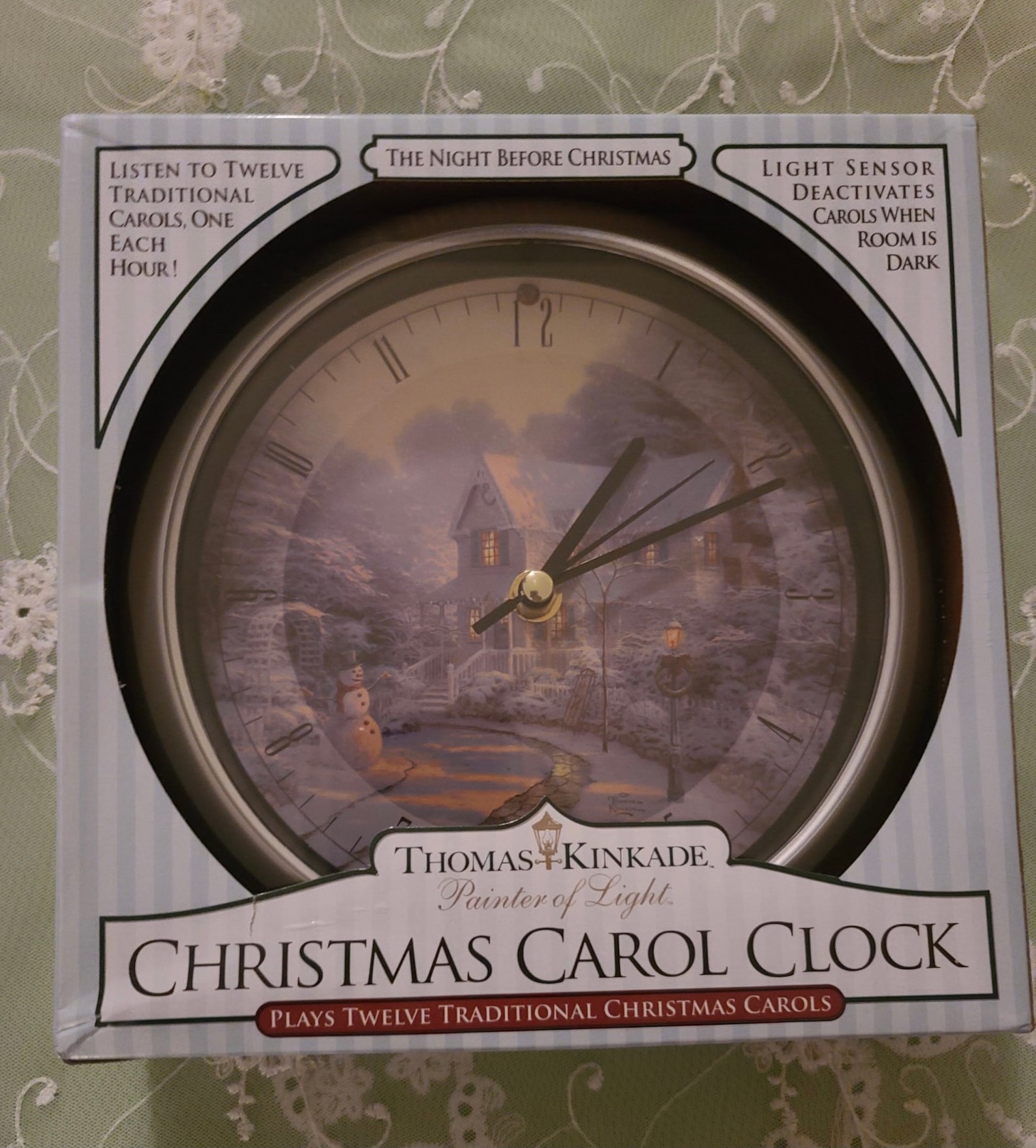 Thomas Kinkade Christmas carol clock Etsy