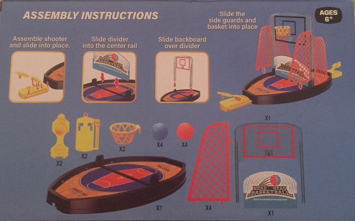 Basketball 2 player tabletop game Etsy