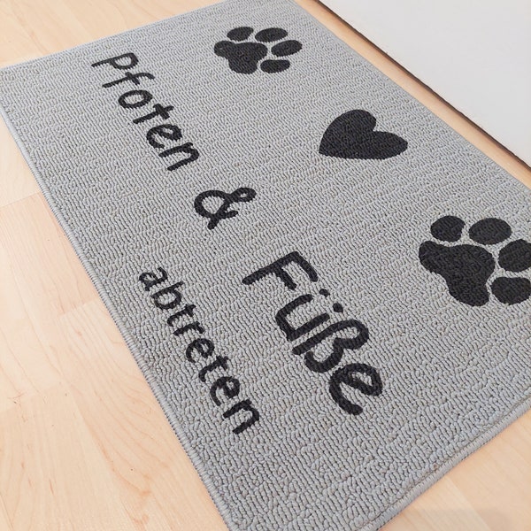 Fußmatte mit Wunschtext | Badematte | Hund