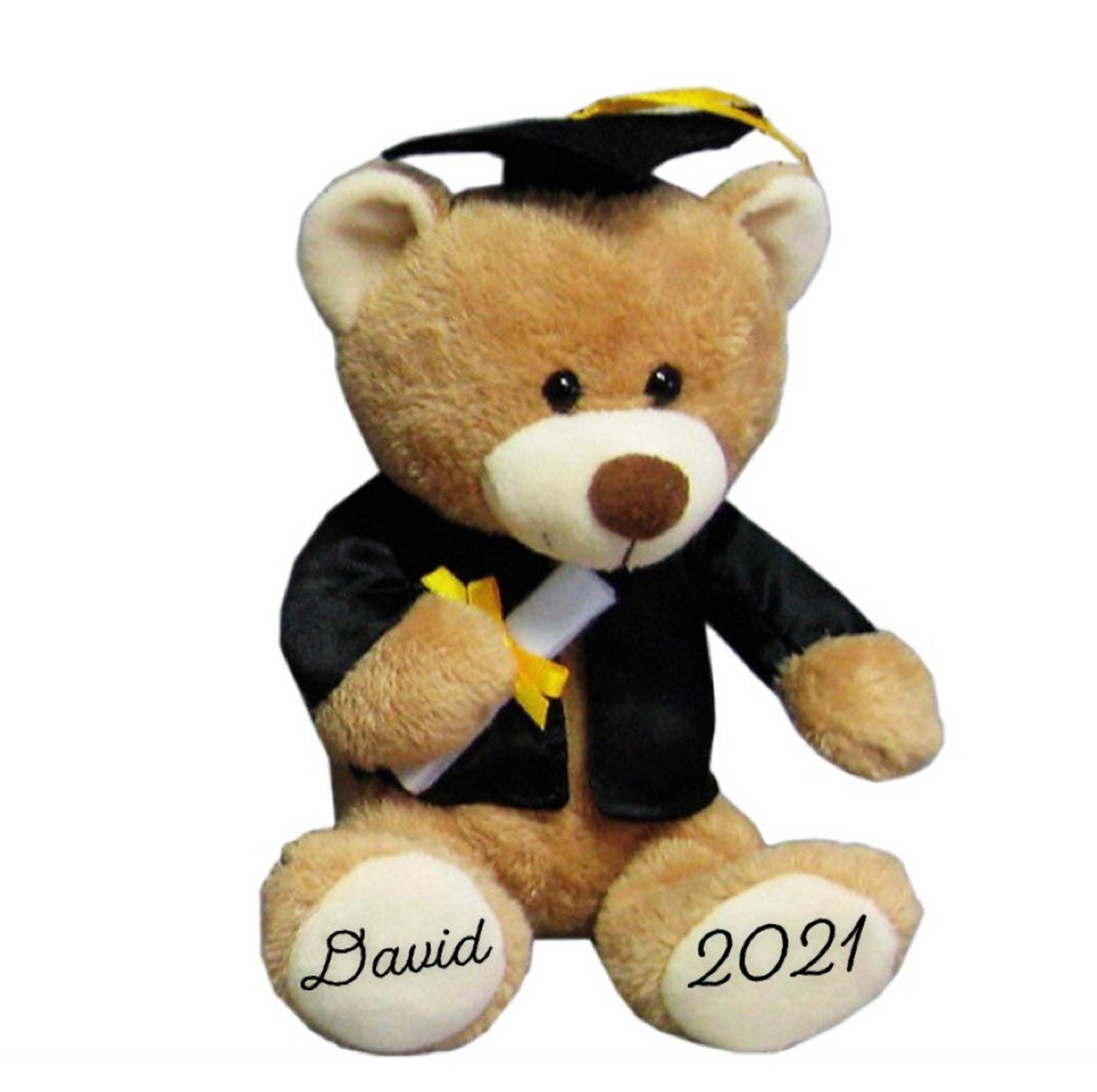 Graduation Teddy Bear Personalized Plush High School College Etsy