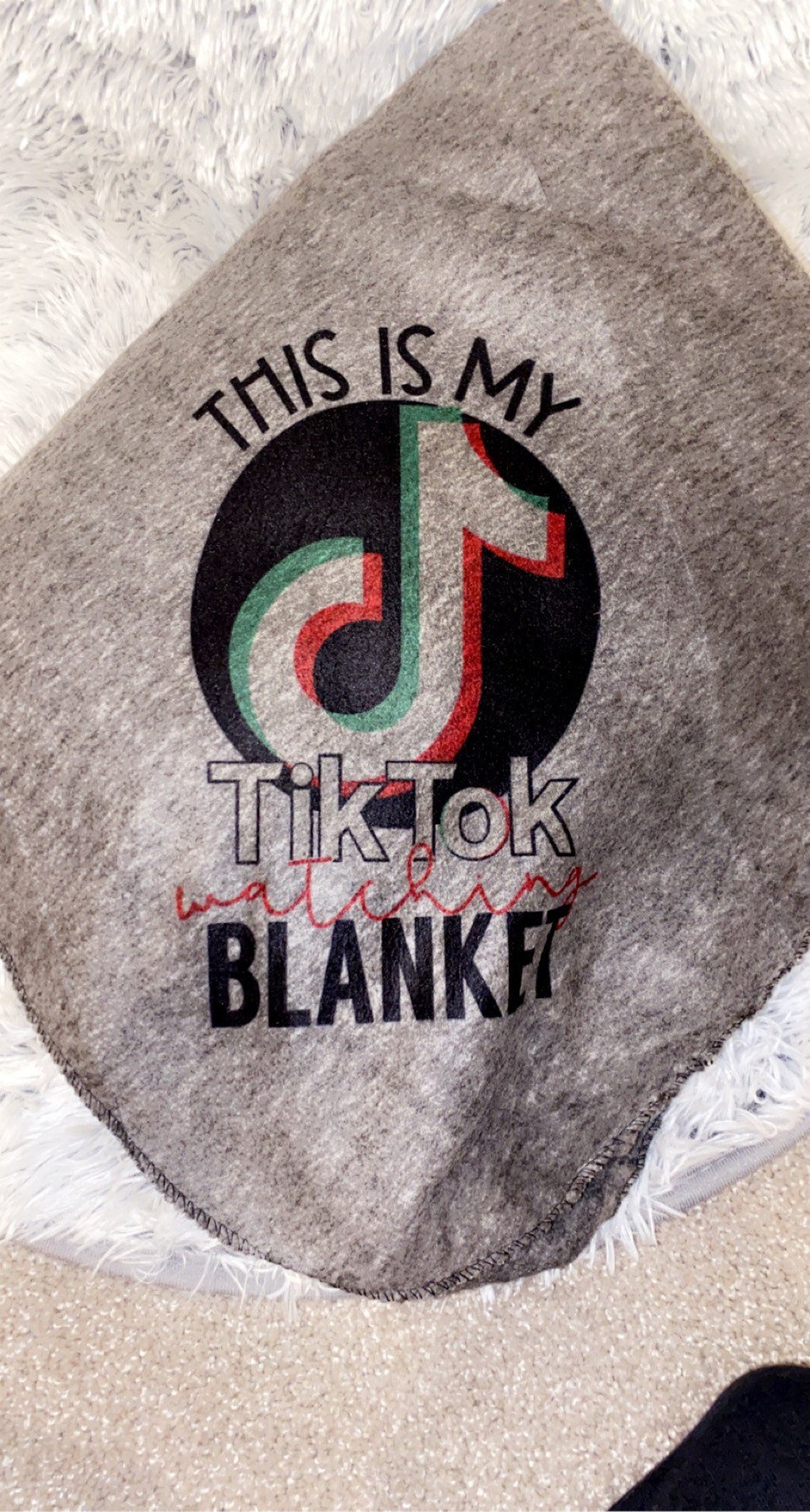 TikTok Watching Blanket Personalized TikTok Blanket Etsy