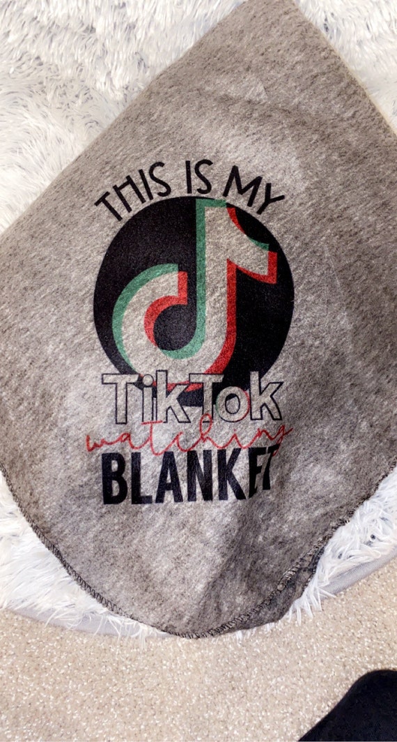TikTok Watching Blanket Personalized TikTok Blanket Etsy