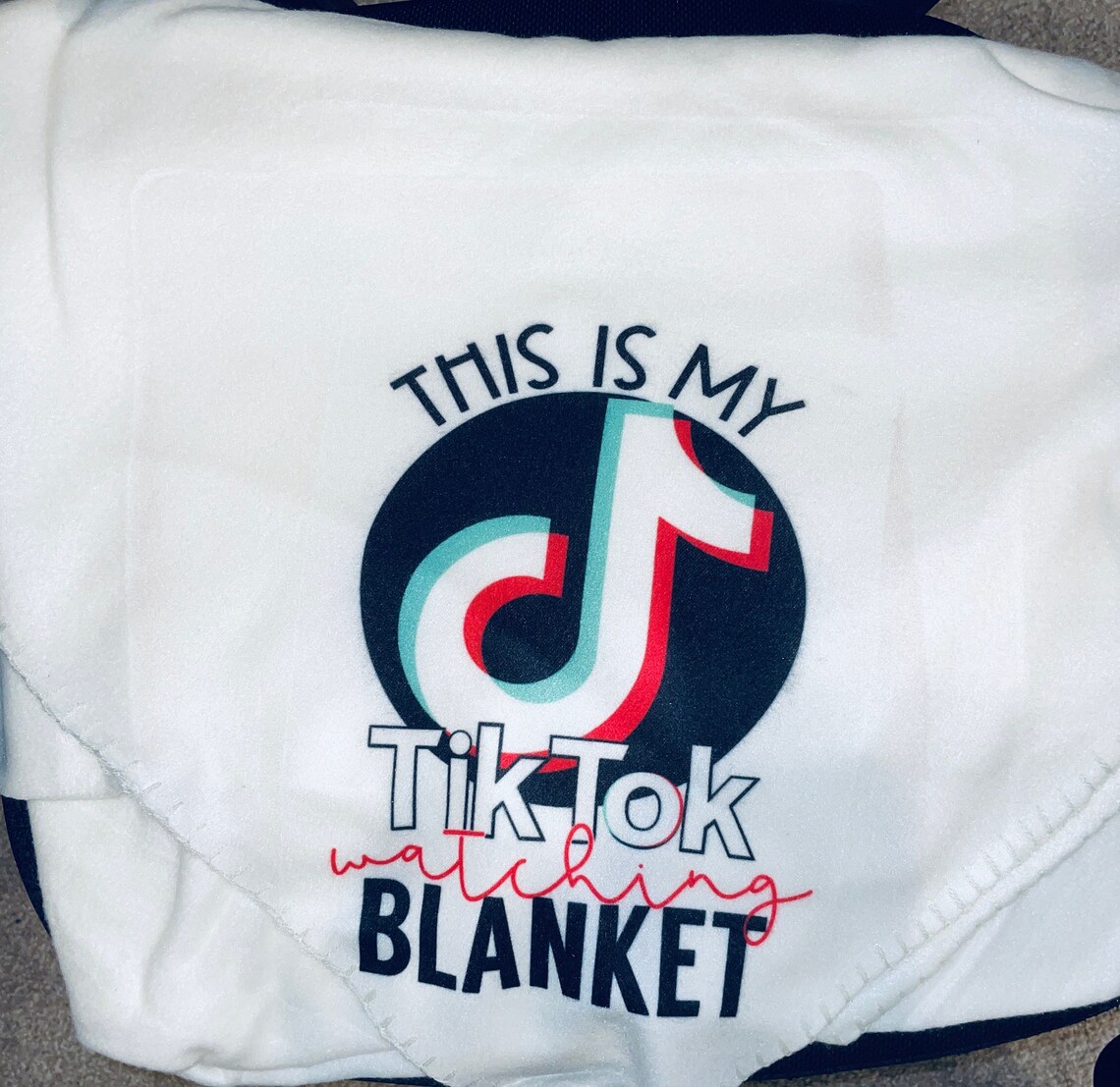 Tiktok Watching Blanket Personalized Tiktok Blanket Etsy