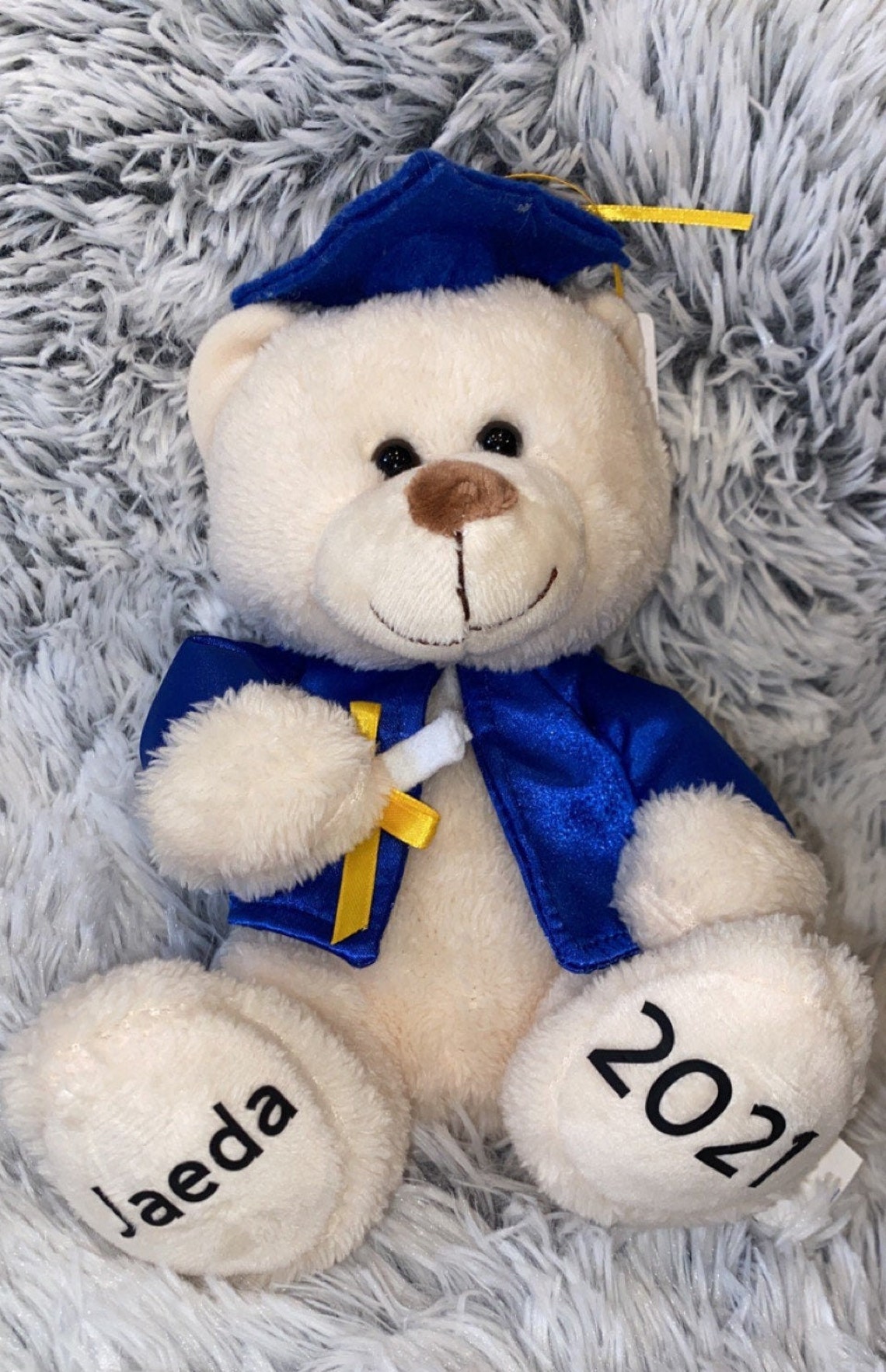 Graduation Teddy Bear Personalized Plush High School College Etsy