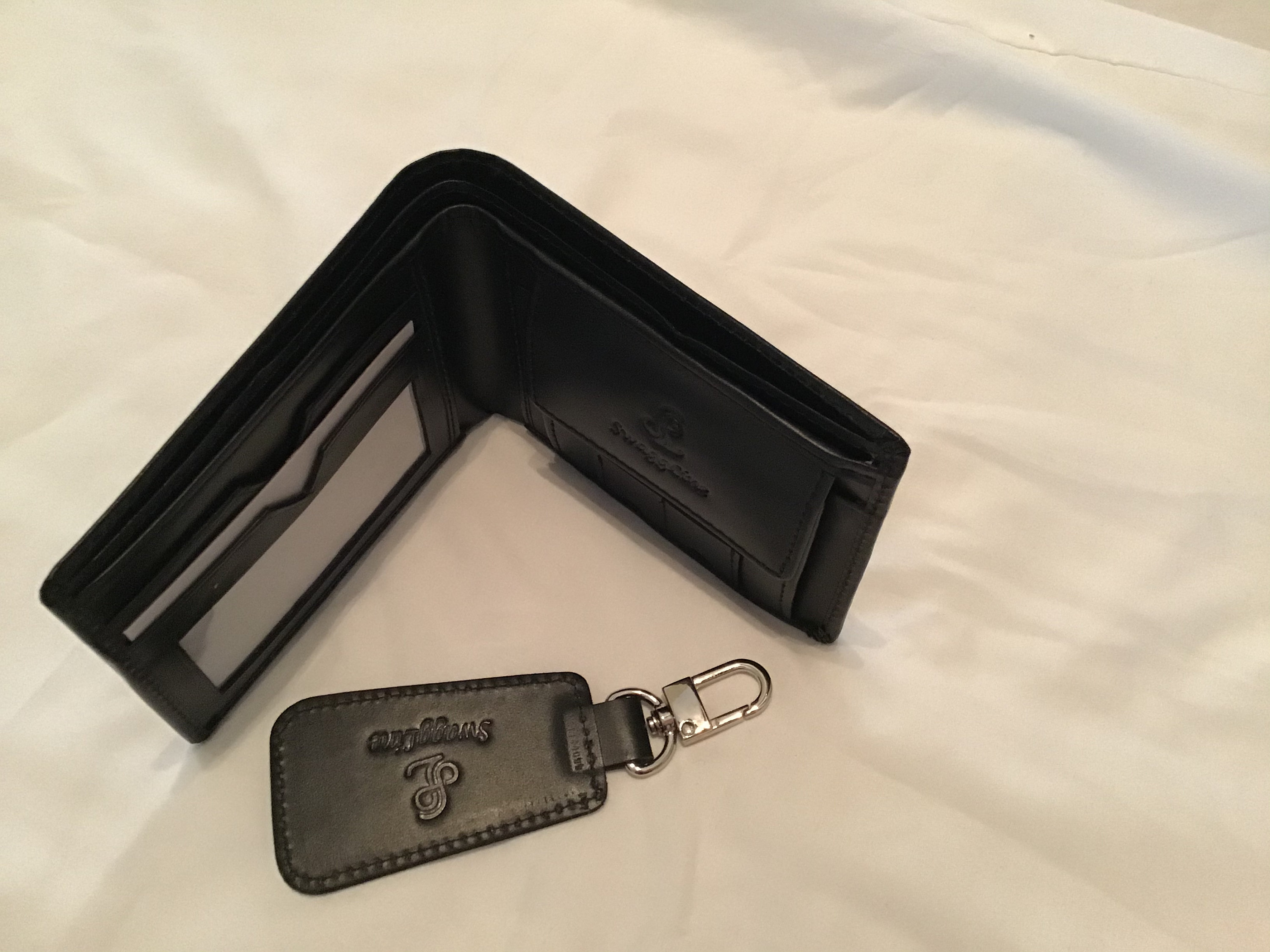 Genuine men leather wallet set wallet key chain Etsy