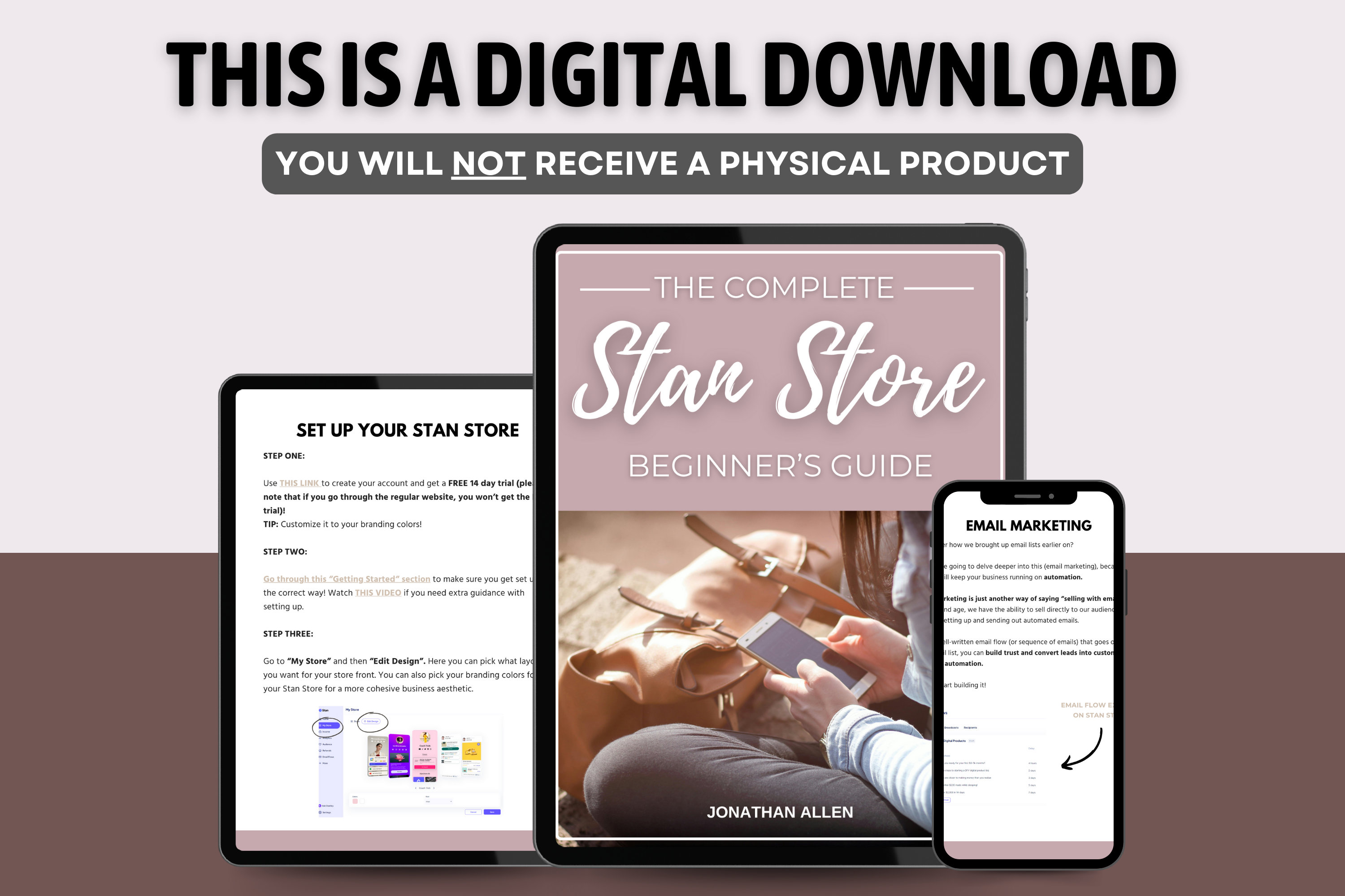 Stan Store Ebook Example Stan Store Beginner's Guide: DFY Digital Marketing Ebook (MRR & PLR) - Etsy