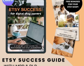 Etsy Success Guide: Digitaler Produkt-Shop, MRR & PLR (bearbeitbare Canva-Vorlage)