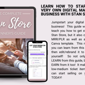 Stan Store Ebook Example Stan Store Beginner's Guide: DFY Digital Marketing Ebook (MRR & PLR) - Etsy
