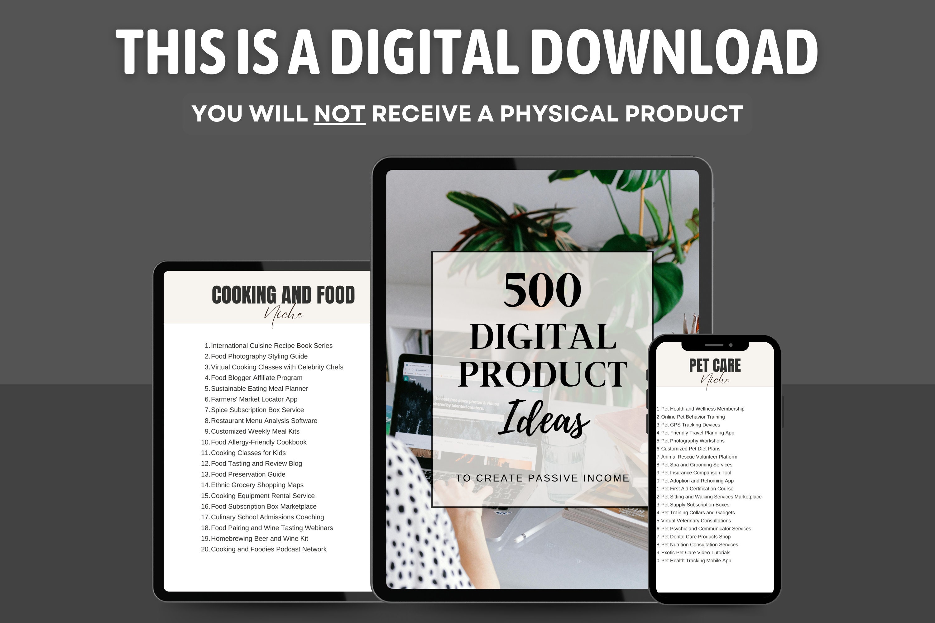 500 Digital Product Ideas Guide: MRR & PLR, Canva Editable (ebook) - Etsy