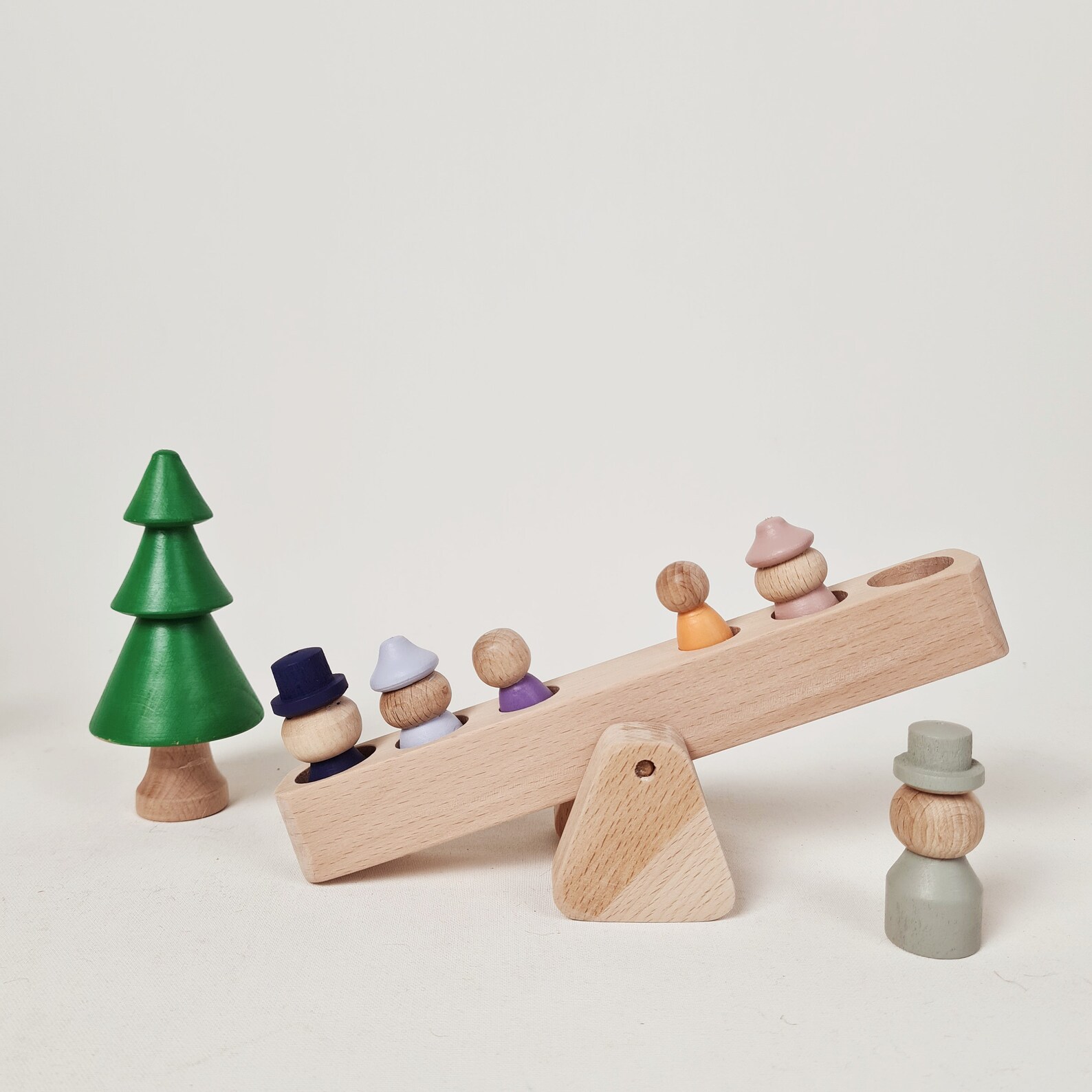 Linka Playground swing set wooden toys peg dolls waldorf Etsy