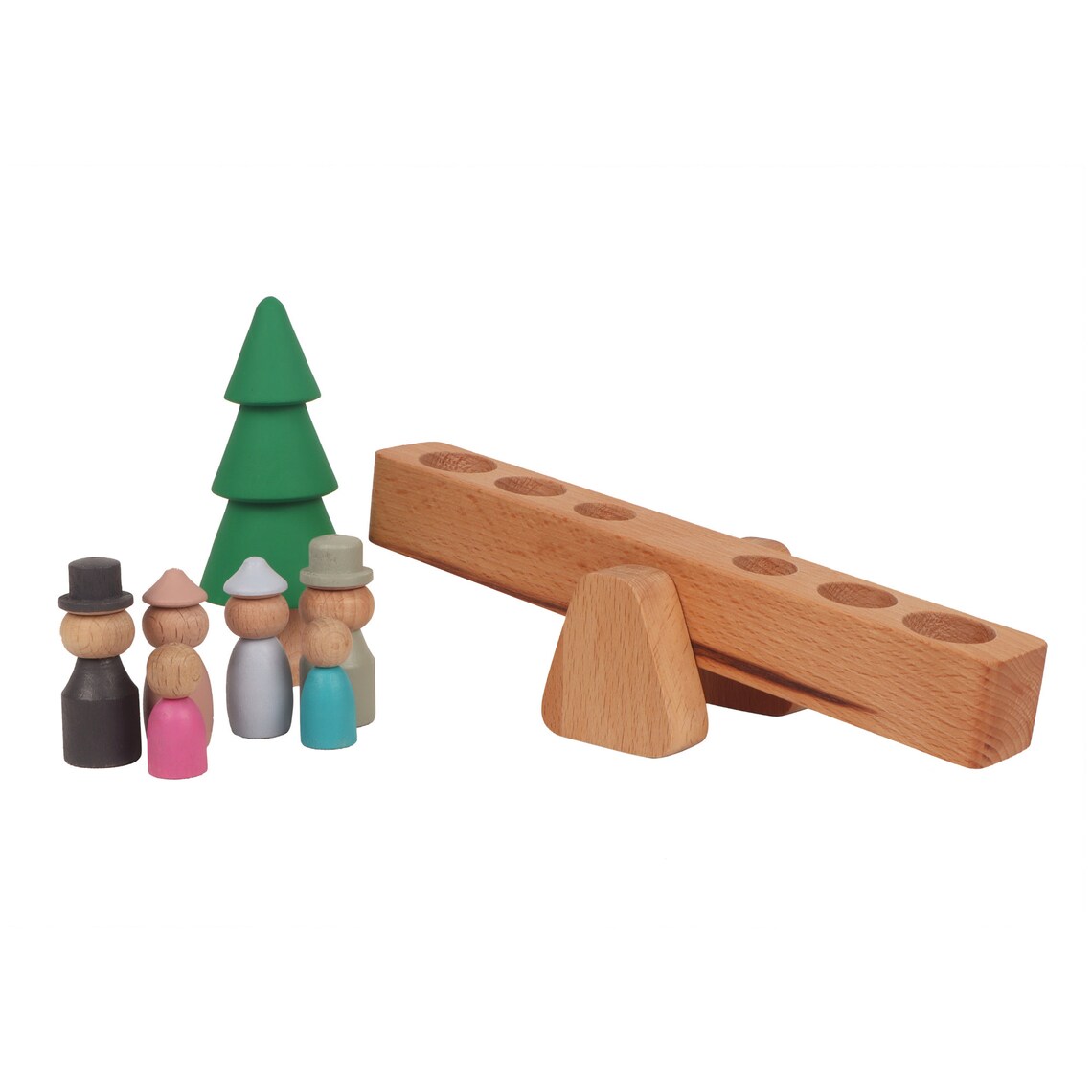 Playground Swing Set Wooden Toys Peg Dolls Waldorf Eco Etsy