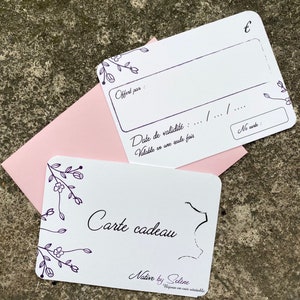 Carte cadeau / Gift certificat