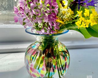 Small Blown Glass Bud Vases