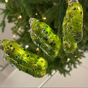 Glass Pickle Ornament