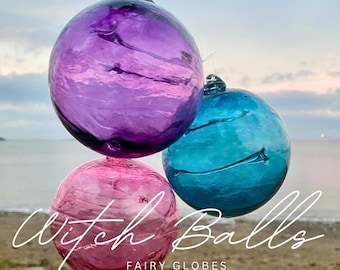 Kitras Art Glass Olde English Witch Ball Hand Blown Ornament - Etsy