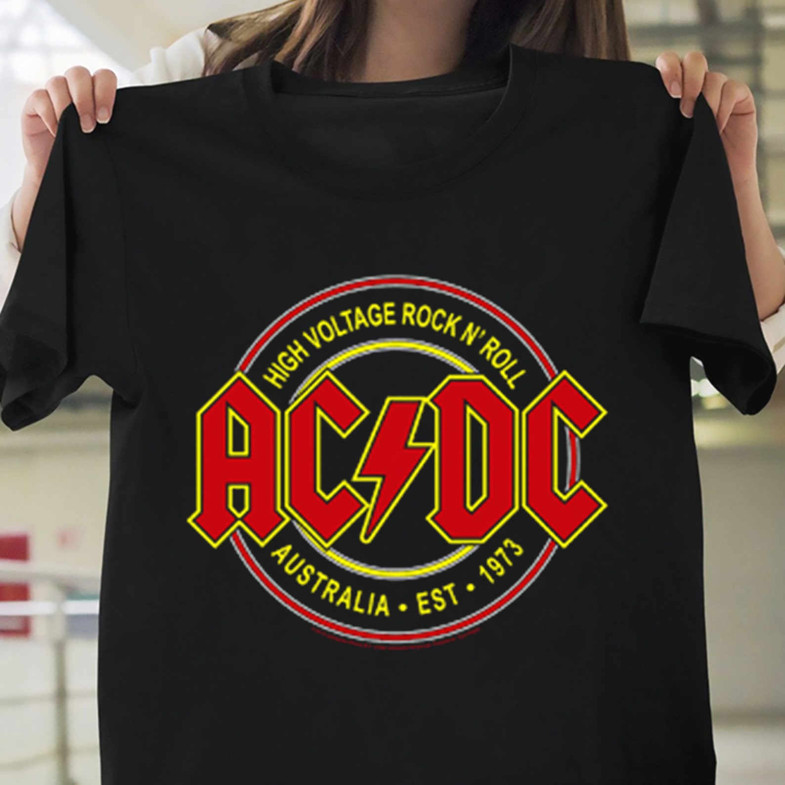 ACDC Est 1973 Rock ACDC Band TShirt Unisex Gift Men Women Etsy