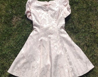Vintage 1980's Baby Pink Gunne Sax Prom/Party Dress