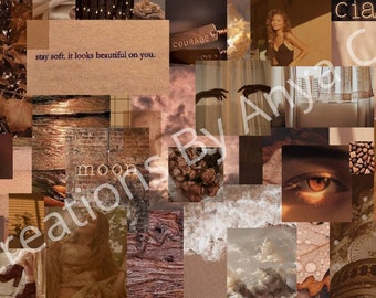 Brown Aesthetic Wallpaper Etsy Mexico