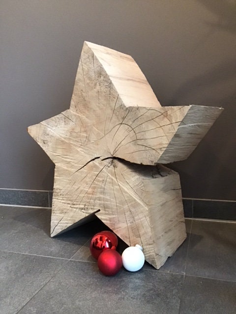 XXL STERN Holzstern 5055cm groß Weihnachten Etsy.de