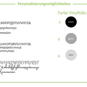 HOLZFISCH auf Stab, Türdekoration, Kommunion, Taufe oder Konfirmation Bild 4