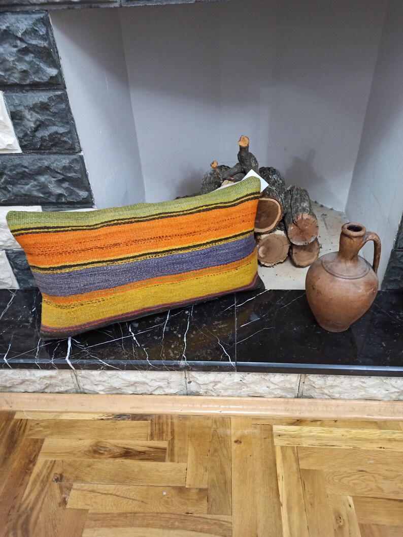 26x14 Turkish Throw Pillow Cover Long Lumbar Pillow Boho Etsy