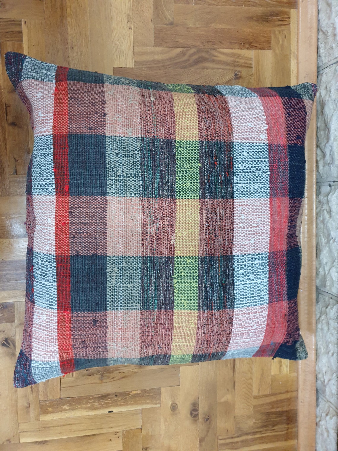 27x27 Pillow Cover Vintage Pillow Case Turkish Rug Pillow Etsy