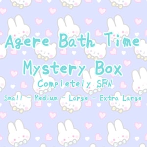 Age Regression Bath Time Mystery Box | Customizable | Multiple Sizes | Completely SFW