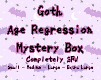 Goth Age Regression Mystery Box | Customizable | Multiple Sizes | Completely SFW