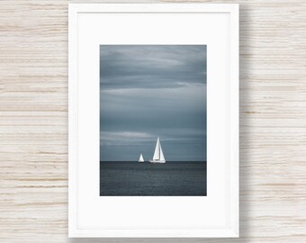 Print Two Sailboats (21x30cm) / Photography / Wall Decorations / Baltic Sea