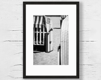 Print &quot;Strandkörbe&quot;  (21x30cm) / Photography / Wall Decorations / Baltic Sea
