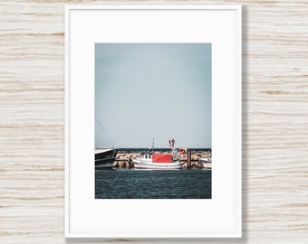 Print Fishing Boat in the Harbor (21x30cm) / Photography / Wall Decorations / Baltic Sea