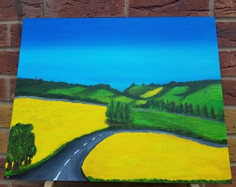 A French Road Trip - original, signed artwork by Naughty Georgie aka Georgie B