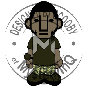 El chico de la camisa verde camuflaje