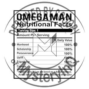 Omega Man Nutritional Facts