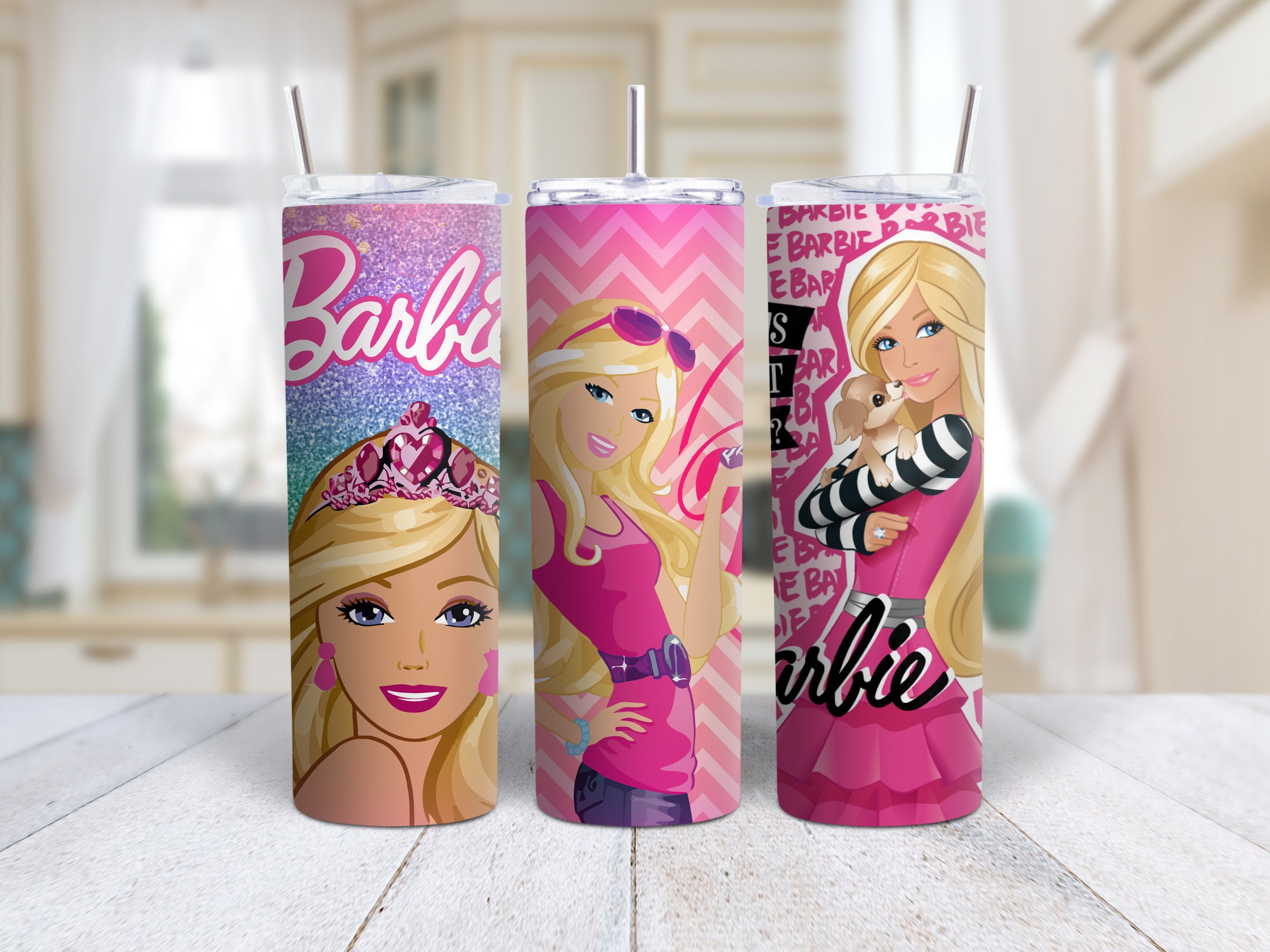 Barbie set😍🩷 #diy #tumblersoftiktok #tumblers #20oz #12oz