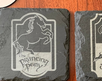 Fantasy Tavern Slate Pub Coasters (set of 4)