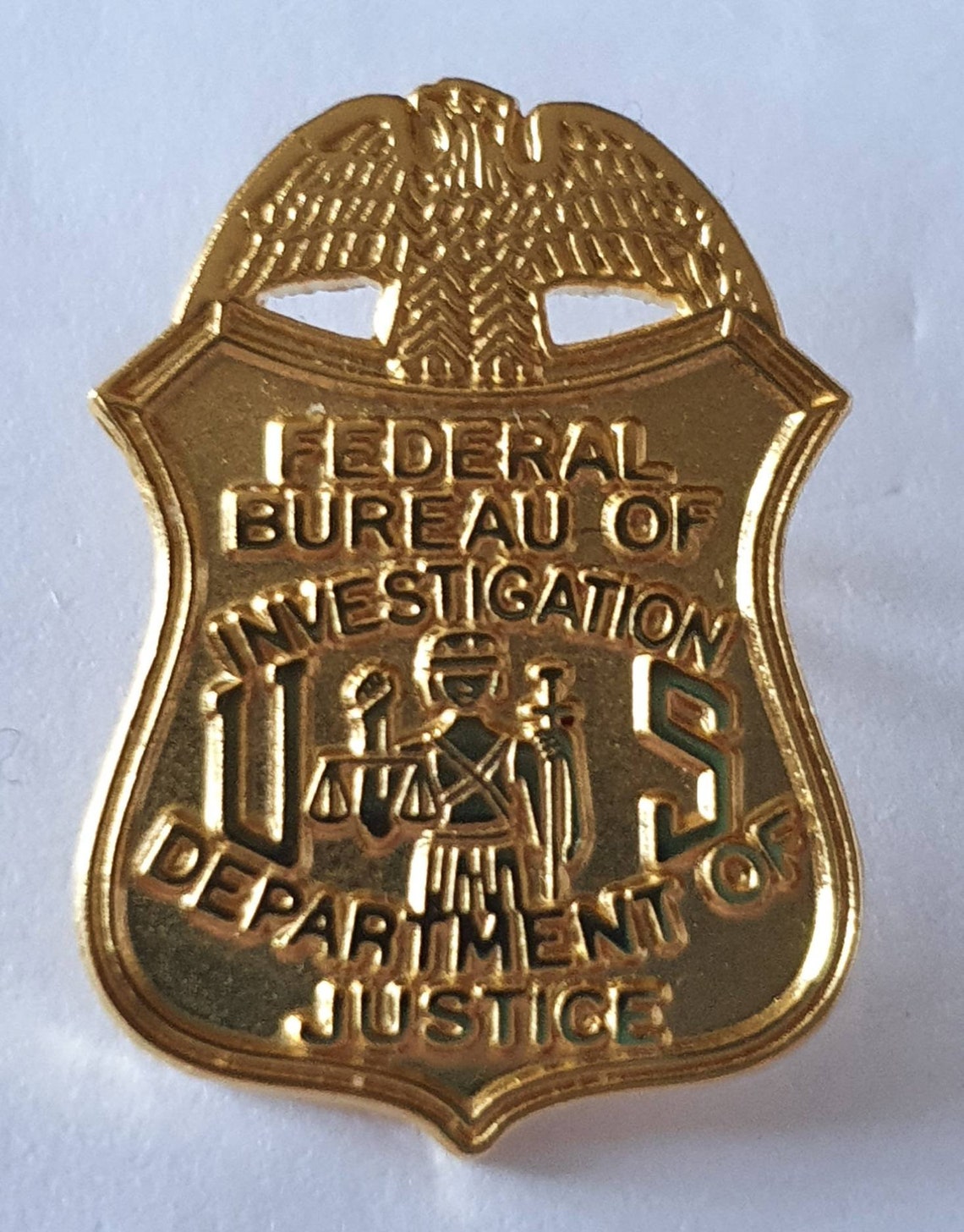 fbi-pin-badge-1-inch-gold-24-carat-gold-plated-doj-special-etsy
