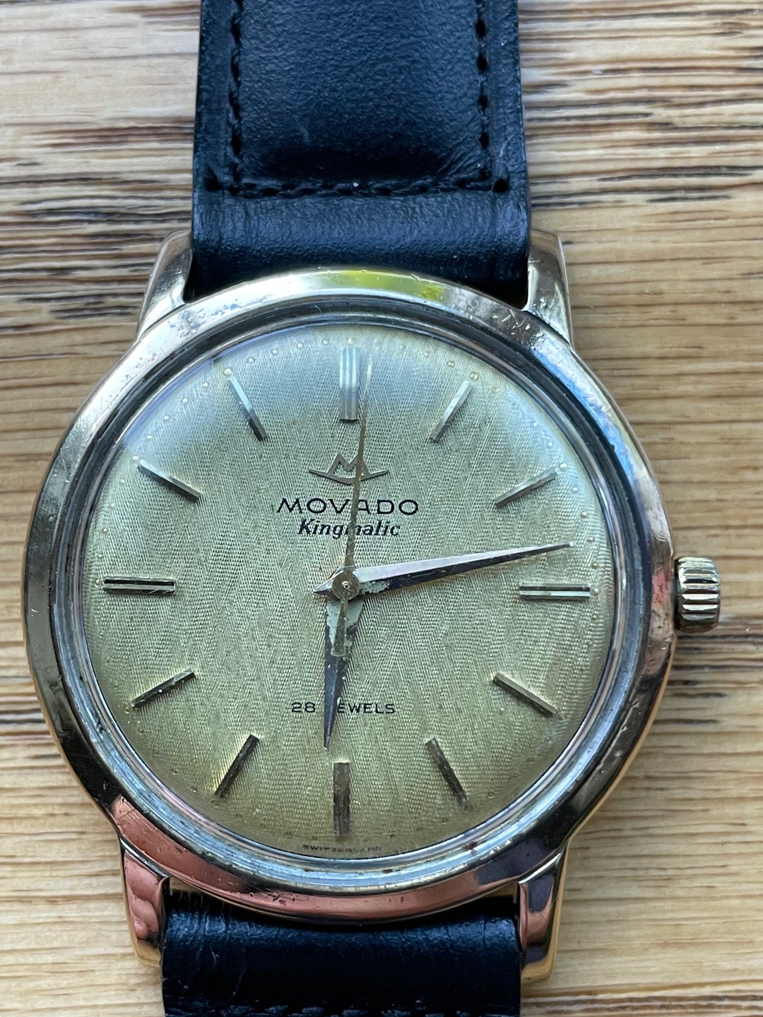 Movado Kingmatic 自動巻き シルバー Movado Kingmatic Stainless Steel circa 1960