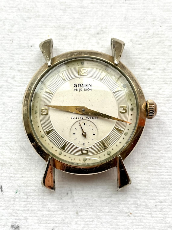 Mid Century Gruen Precision Automatic Cal 480 movimiento Reloj de pulsera. Etsy Mexico