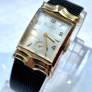Vintage 14k Solid Gold Bulova Wrist Watch With Fancy Lugs - Etsy