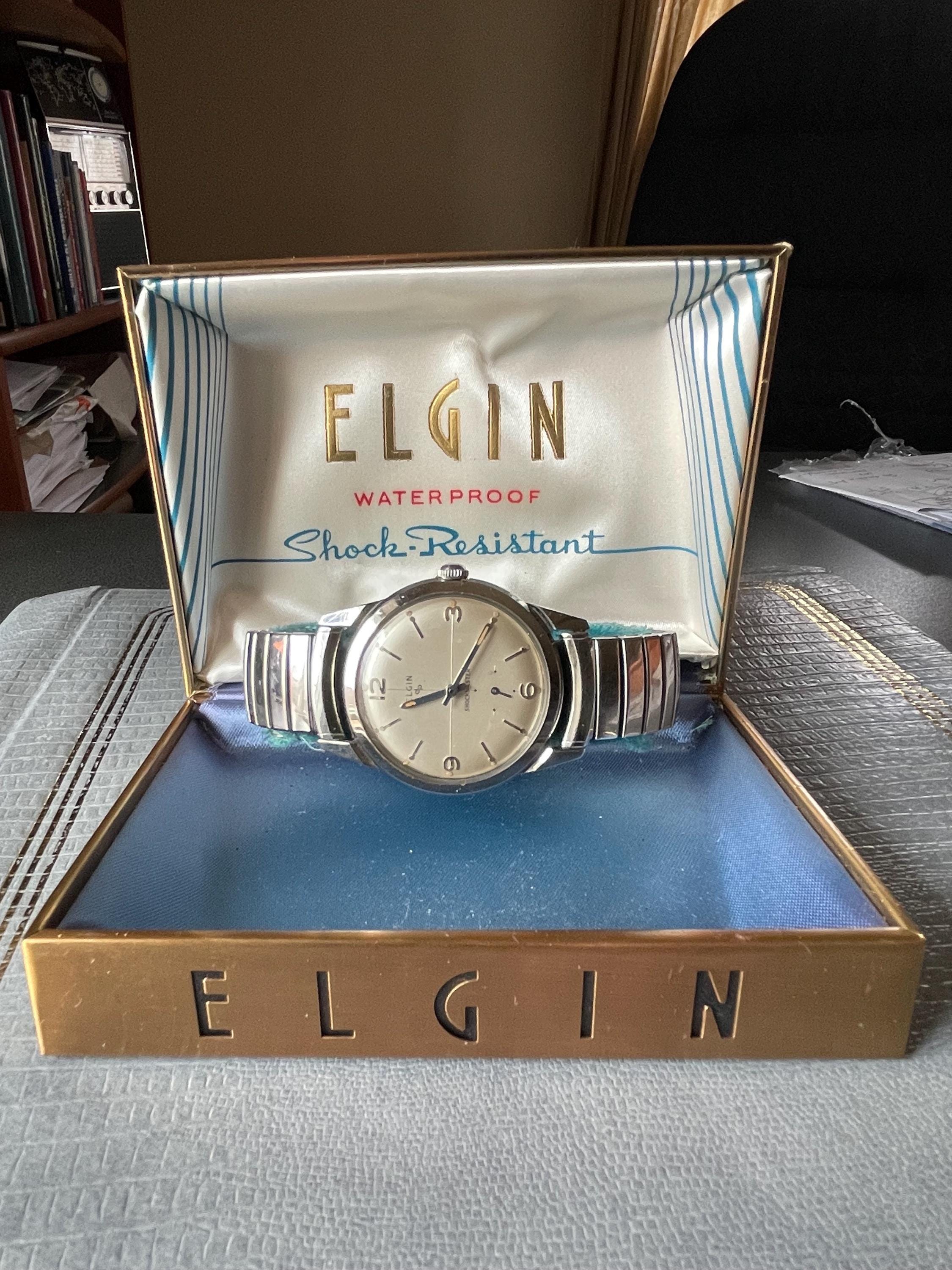 ELGIN SHOCK MASTER スモセコ メンズ ヴィンテージ 手巻き Elgin Shockmaster – SCVW