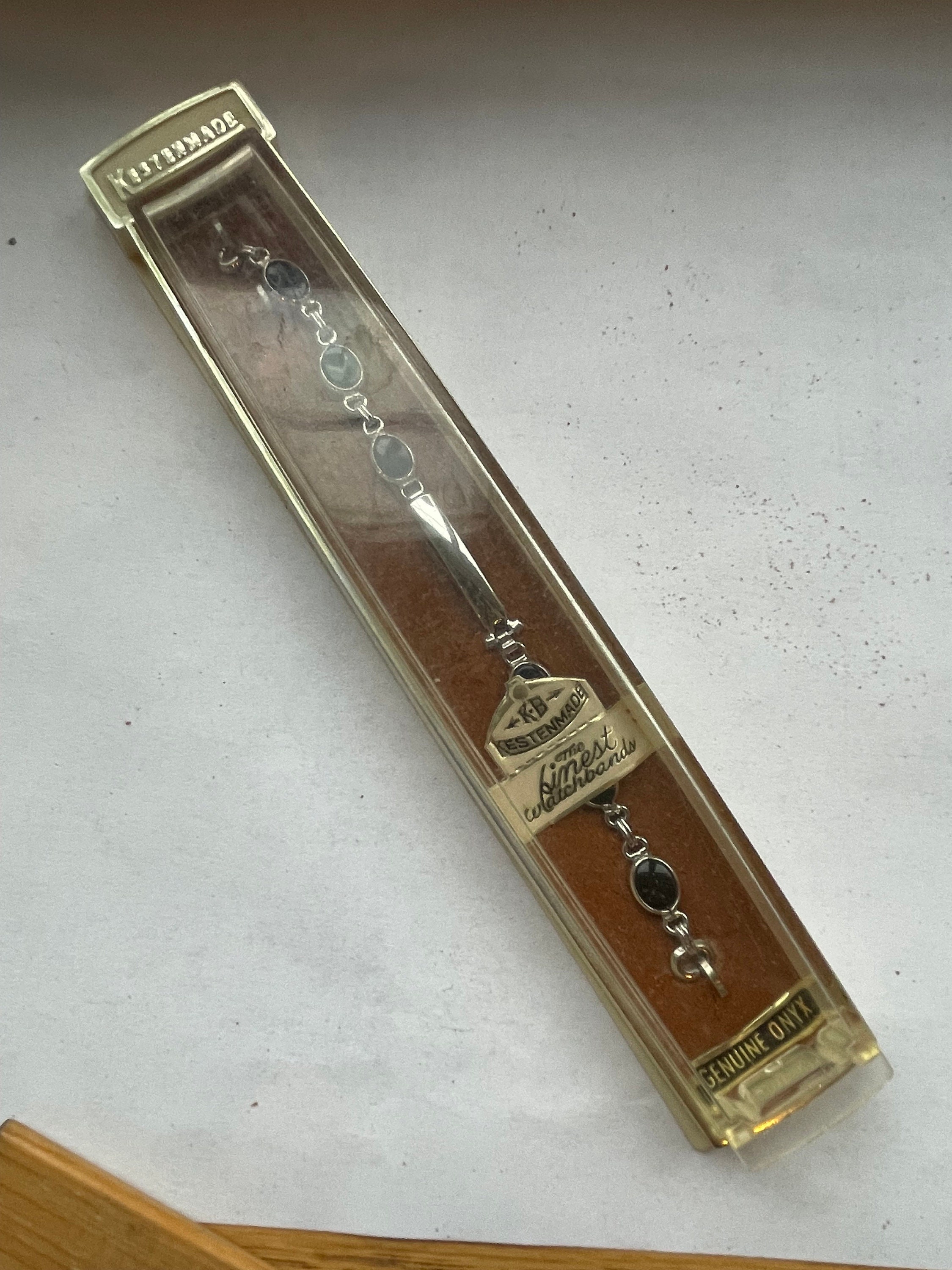 新到着 Ladies Kestenmade KB 70's 1960's Genuine Gold White 10k Onyx アクセサリー