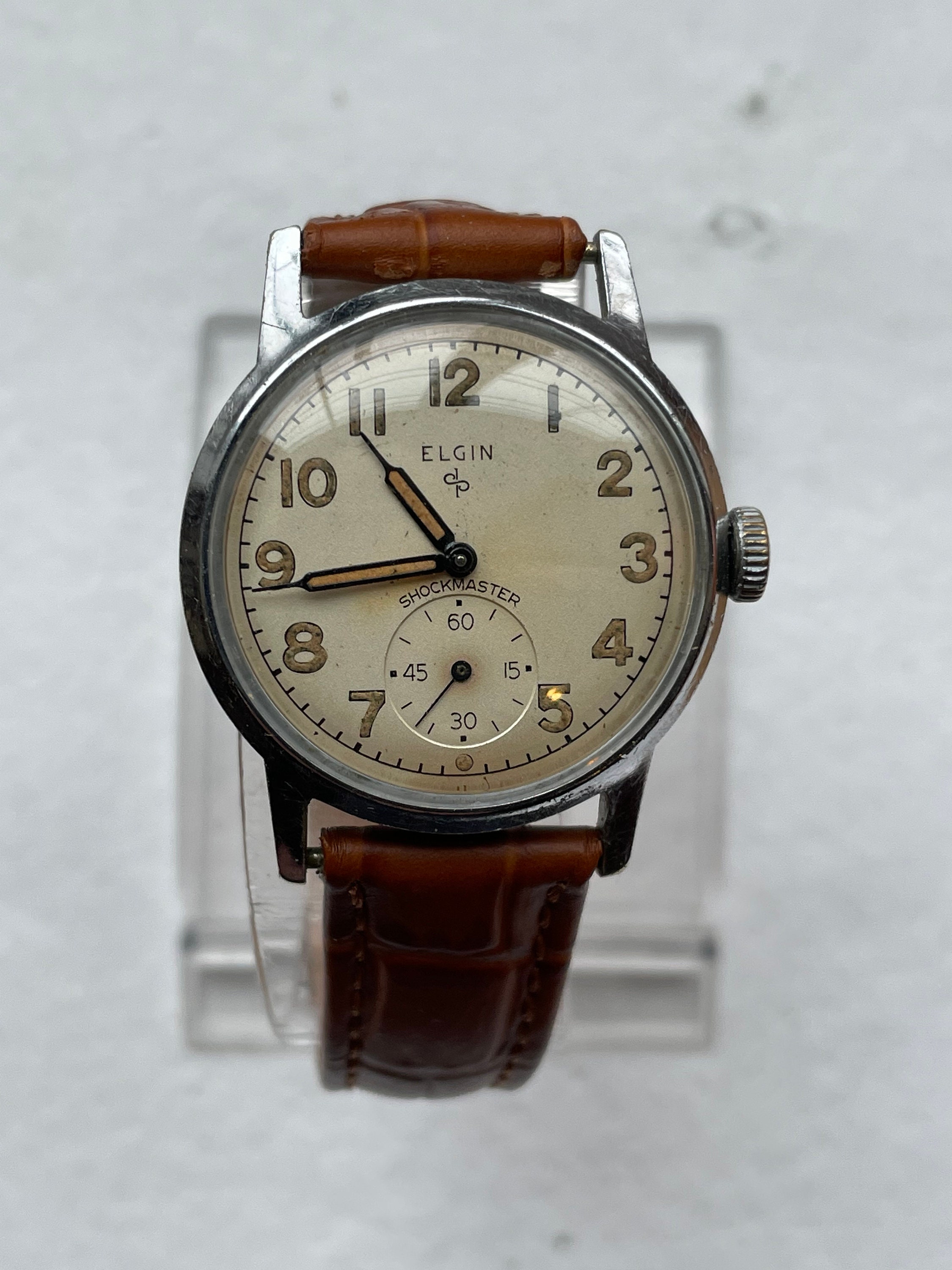 Excellent Classic 1951 Elgin Dura Power 17 Jewel Cal 642 With