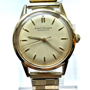 Vintage Gerard Perregaux Gyromatic Gold Capped 33.2 mm Automatic Watch