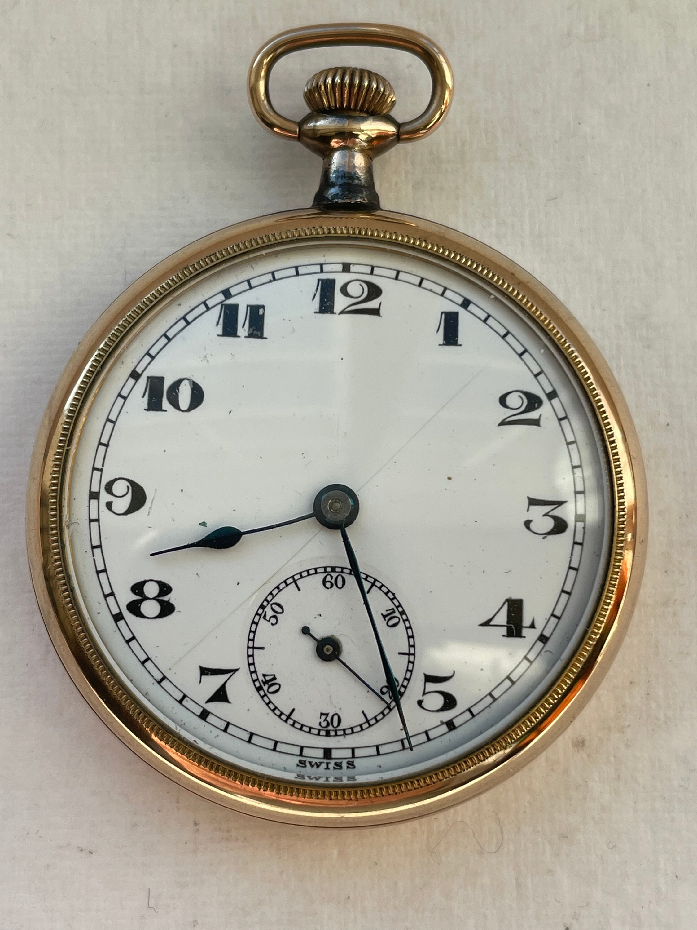 Solis Watch Co ( Swiss) 45mm 7 Jewel ,Adjusted Pocket Watch