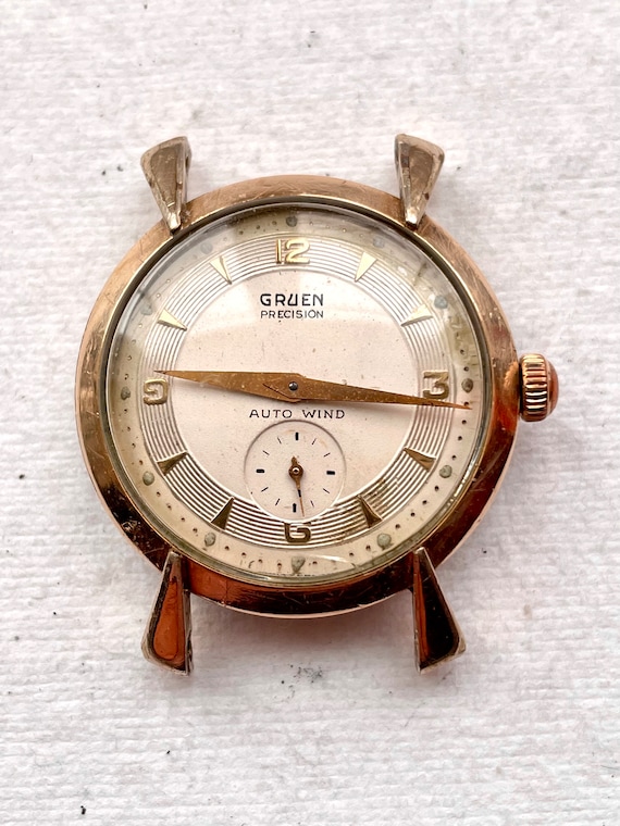 Mid Century Gruen Precision Automatic Cal 480 Movement Wristwatch Etsy Singapore