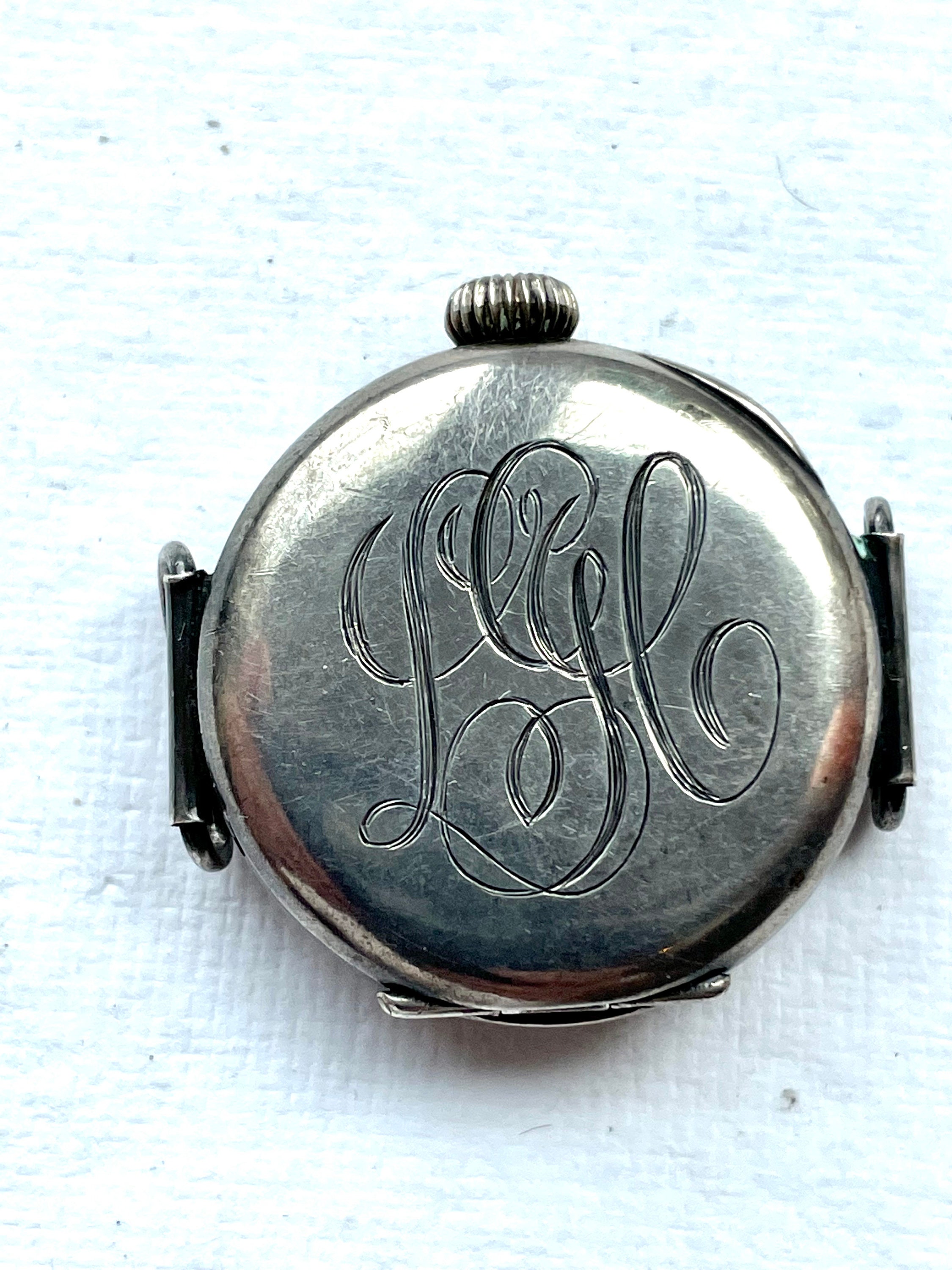 Vintage Lady Racine .935 Hallmarked Silver Womens 7j Gallet Watch Working Lovely Antique Sterling Silver 935 Cased Lady Racine With  main image 2