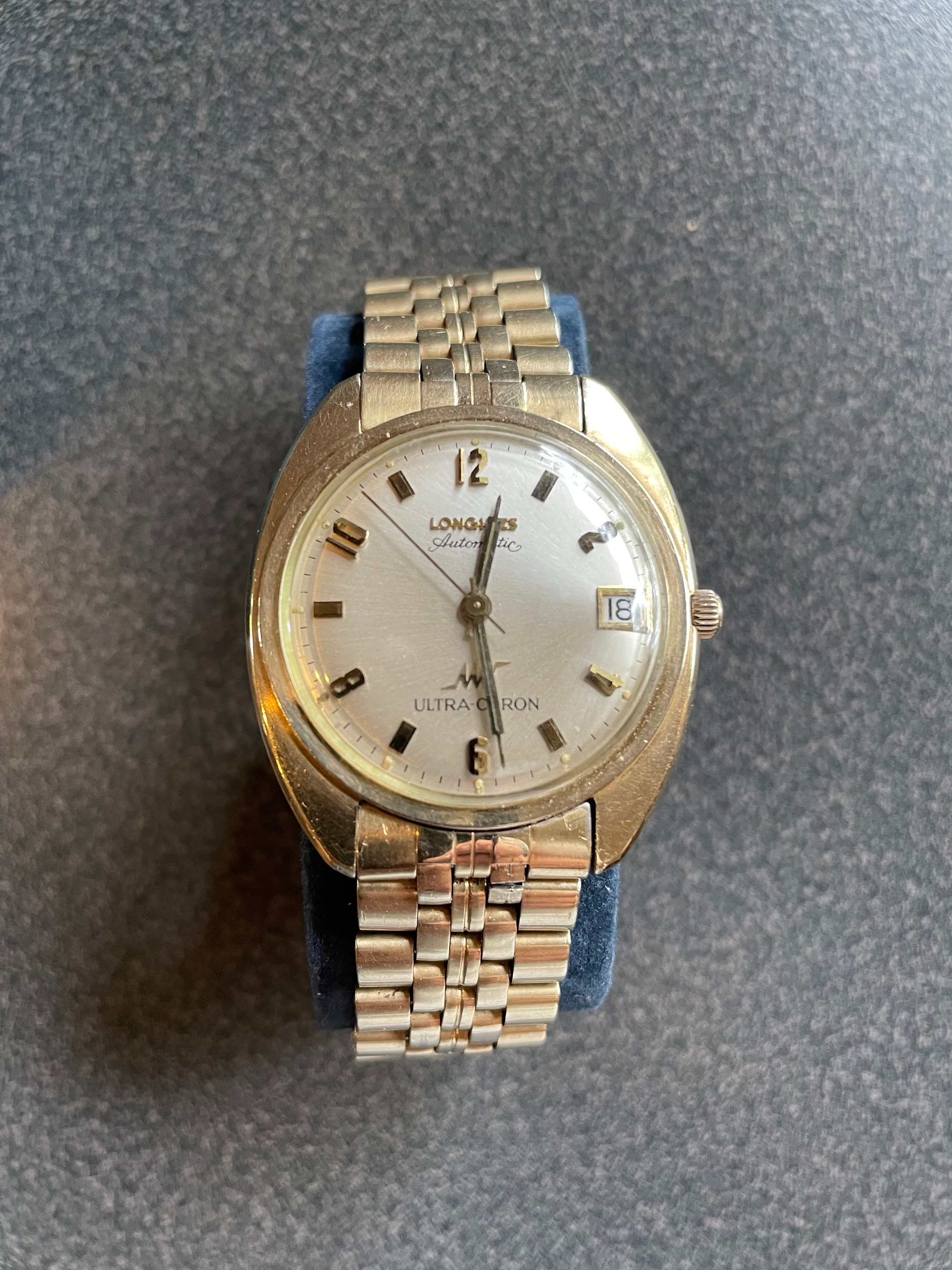 Longines automatic ultra chron 10k gold filled sale