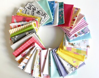 Lucky Dip - Mystery Fat Quarter Bundel - 4 Fat Quarters - Dashwood Studios - Michael Miller - Riley Blake - Windham Fabrics